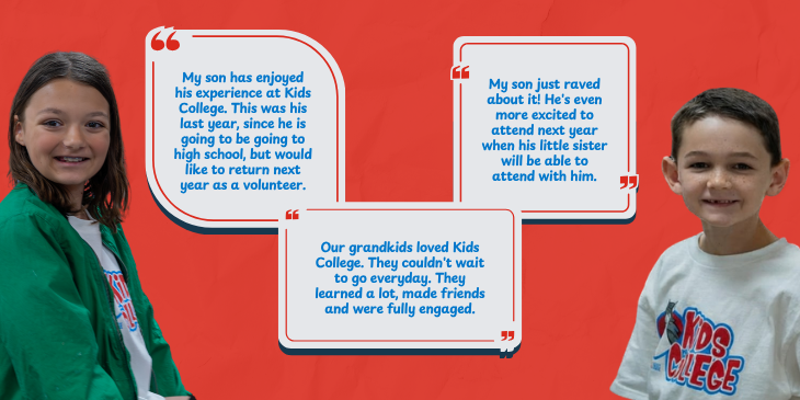 Parent testimonials